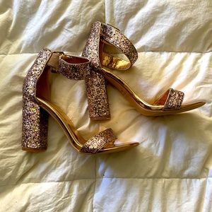 Rose Gold Sparkly Heels